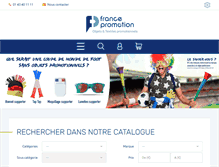 Tablet Screenshot of francepromotion.com